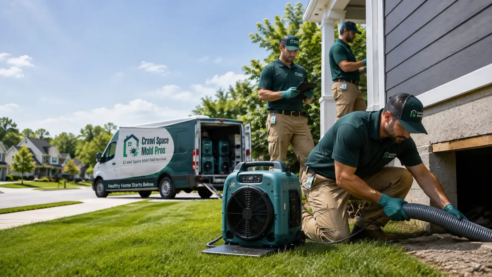 Crawl Space Mold Removal in Columbia, IA